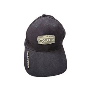 Reebok Indianapolis 500 Hat Firestone 88th Indy 500 Black Strapback Cap 2004 EUC